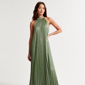 The Giselle Pleated Trapeze Gown